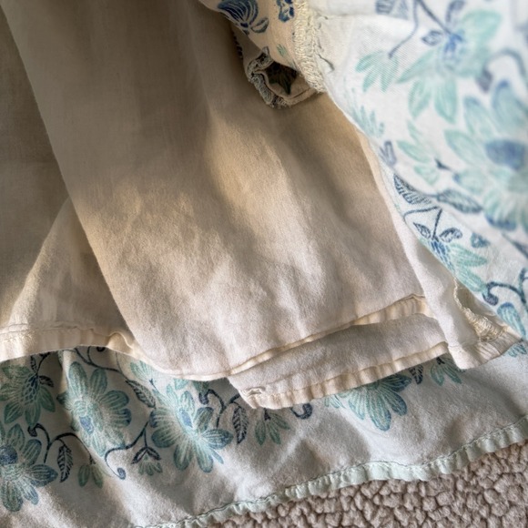 Old Navy Boho Floral Blue Dress Size Large Women's Cottagecore Casual- Lined - Picture 5 of 11